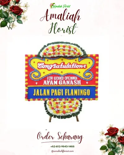 Bunga Papan Congratulation di Binorong